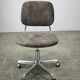 Italian Swivel Office Chair with Chrome Base, 1970s