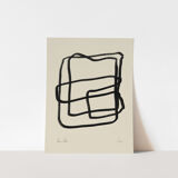 Abstract lines giclee print, 50x70cm
