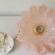Suspension en verre de Clichy rose