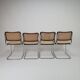 Chaises tubulaires chromées vintage 1970 Italie