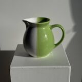 90s white and green ceramic carafe H17 D11