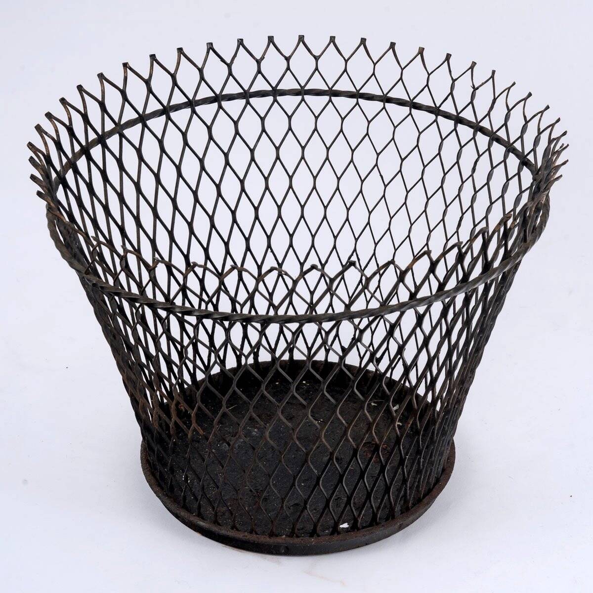 Vintage Metal Cache Pot - Designer: Matthieu Matégot - Period: 20th