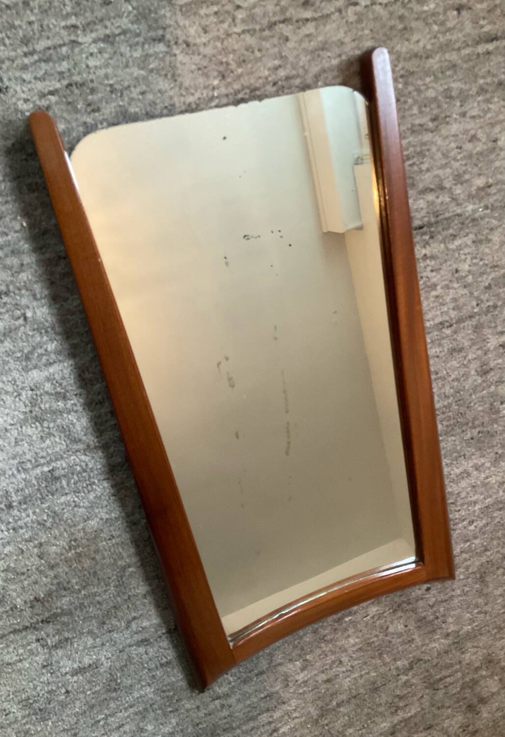 Scandinavian teak mirror from the 1960s