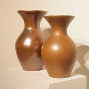 Important vase en grès irisé