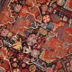 Handmade Oriental antique carpet 149cm x 195cm 1840s