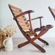 Pair of antique wooden deckchairs - Clairitex antique armchairs