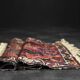 Vintage handwoven Hamadan oriental rug, Middle East, 1960s.