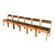 6 chaises bois et skaï