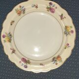 Hollow dish on foot compote, cream, fruits...porcelain