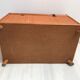 Trunk trunk in canned rattan 50s-60s
