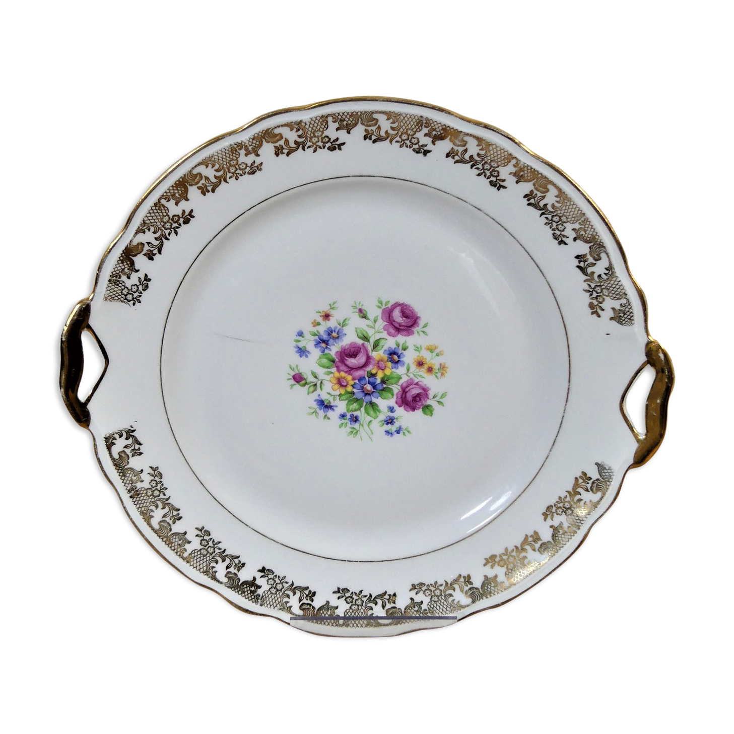 Cake dish - Vintage porcelain presentation dish