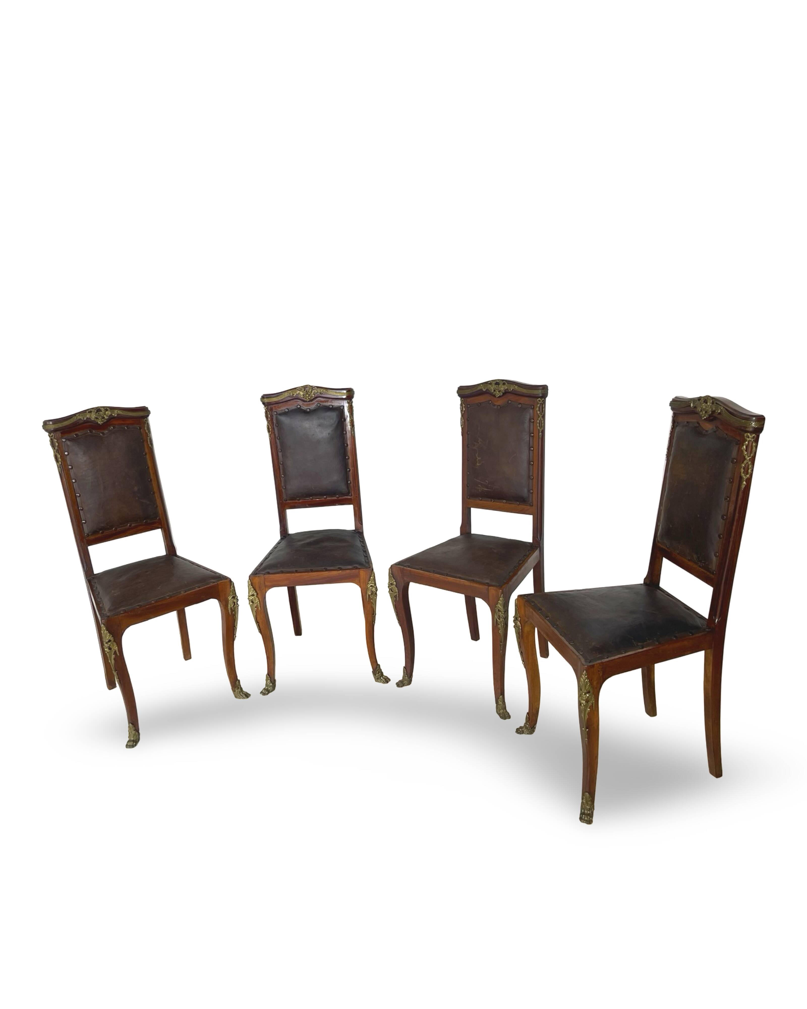 Italian art deco dining chairs 1920s