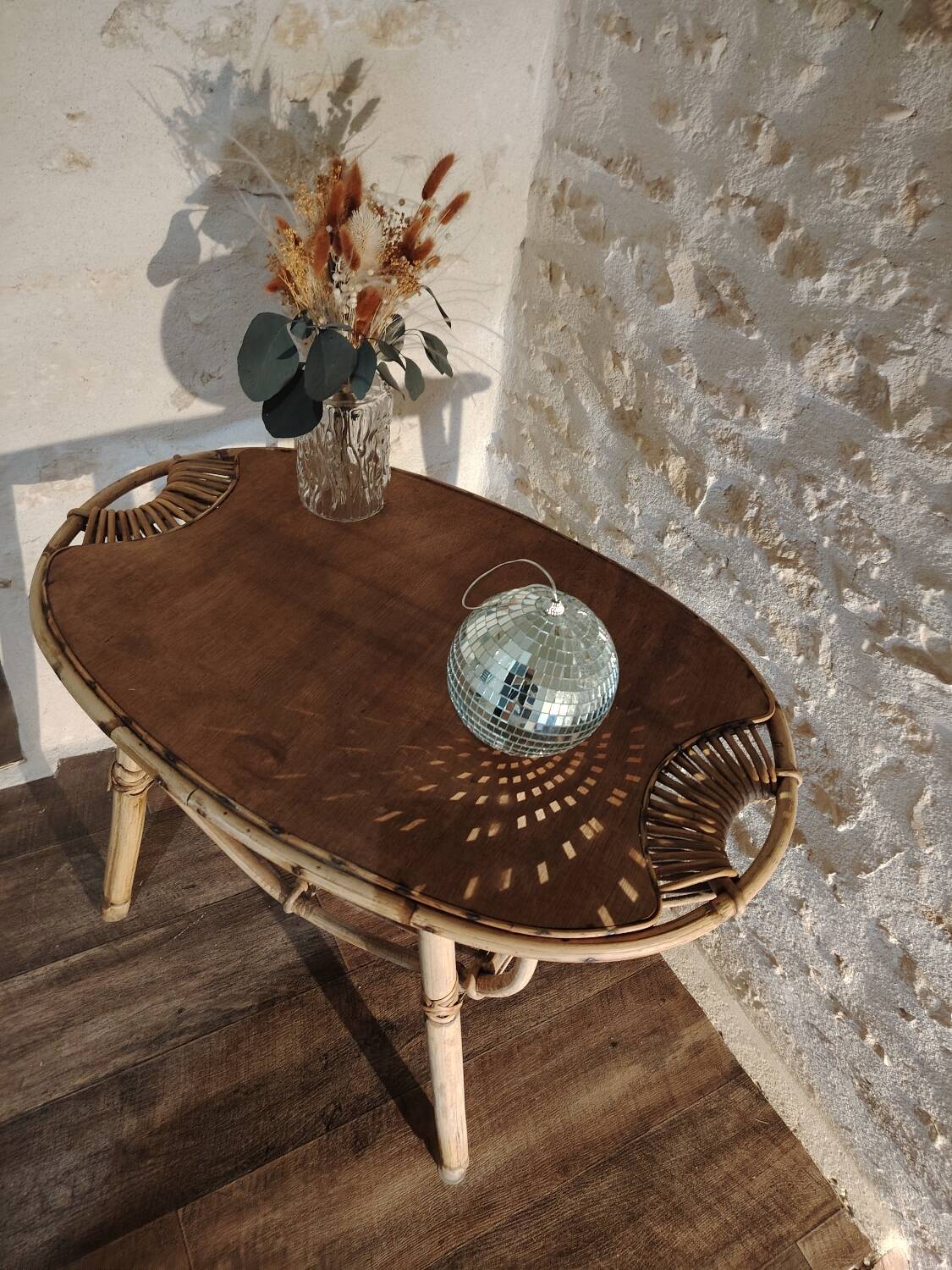 “Lemon” rattan coffee table