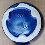 Art deco blue ceramic vases