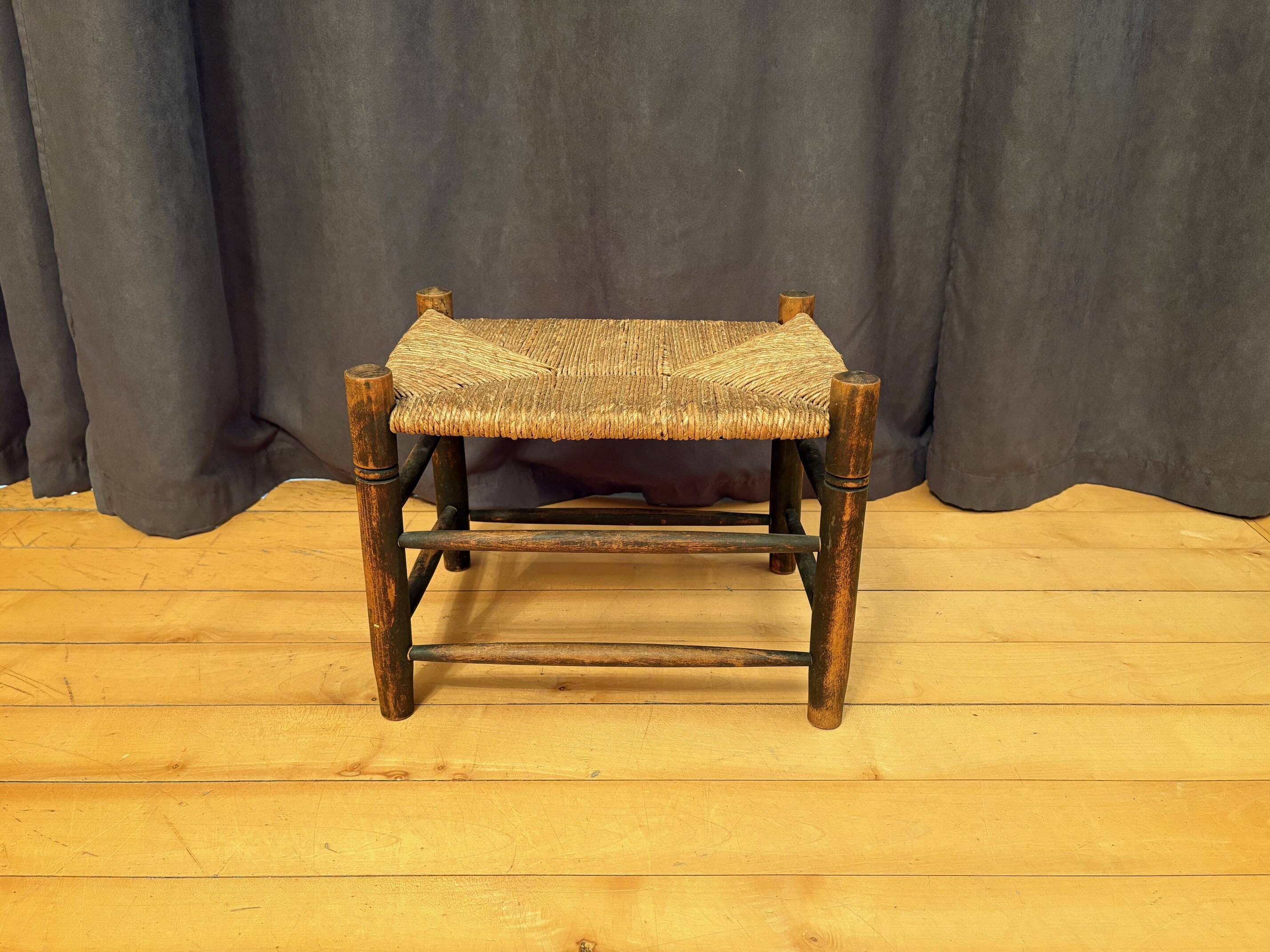 Rush-covered stool, Holland, 1960s