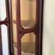 Corner display cabinet veneered in mahogany - Victorian - 20th century