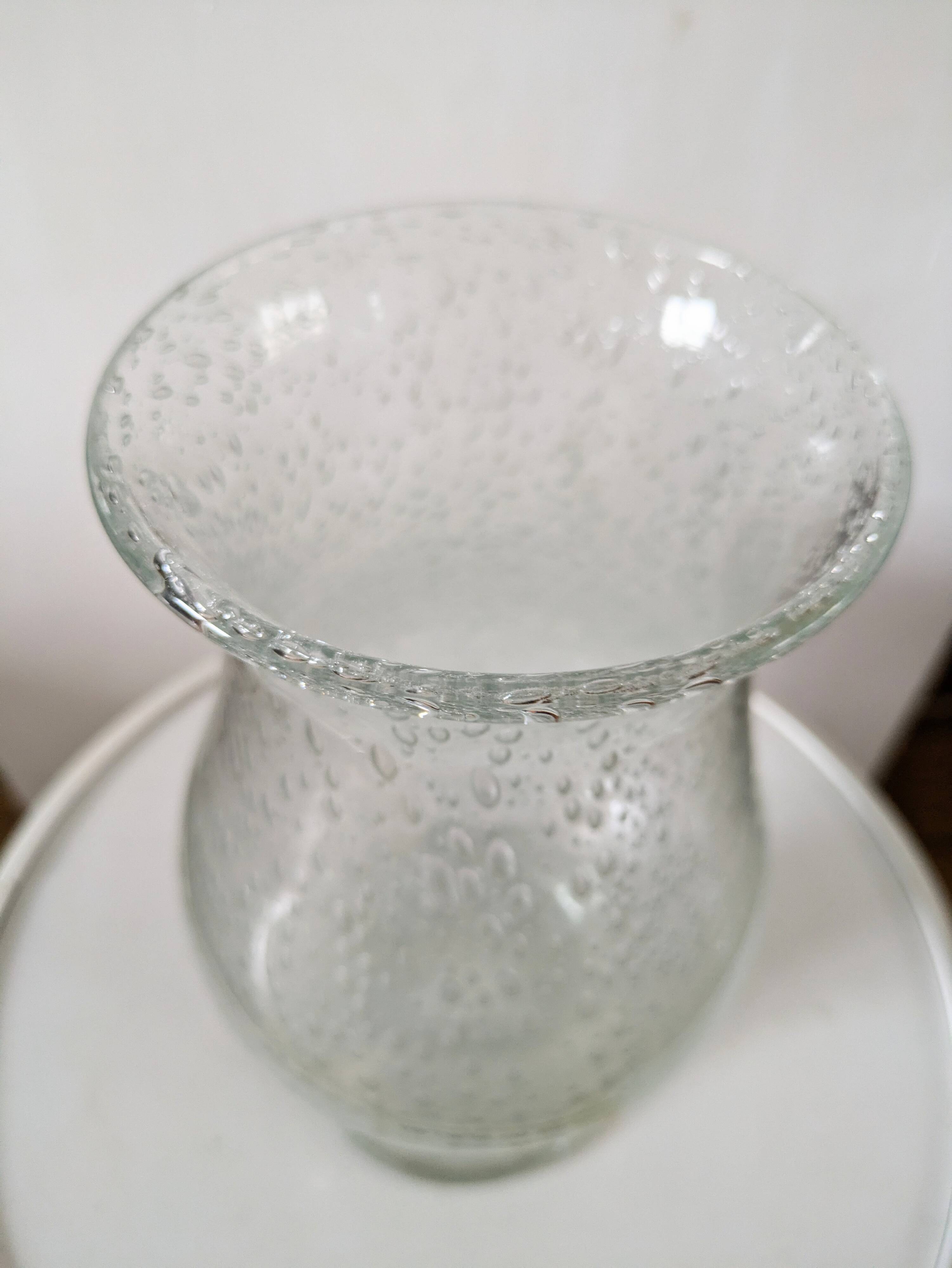 Bubble glass vase Bendor glassware