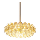Dazzling chandelier, brass and crystal glass by Kinkeldey, Germany, 1970s.