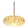 Dazzling chandelier, brass and crystal glass by Kinkeldey, Germany, 1970s.