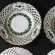Suite of 4 plates in Meissen porcelain, Germany
