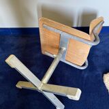 Chaise d’écolier enfant style industriel
