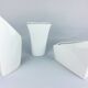 3 vintage ceramic white vases