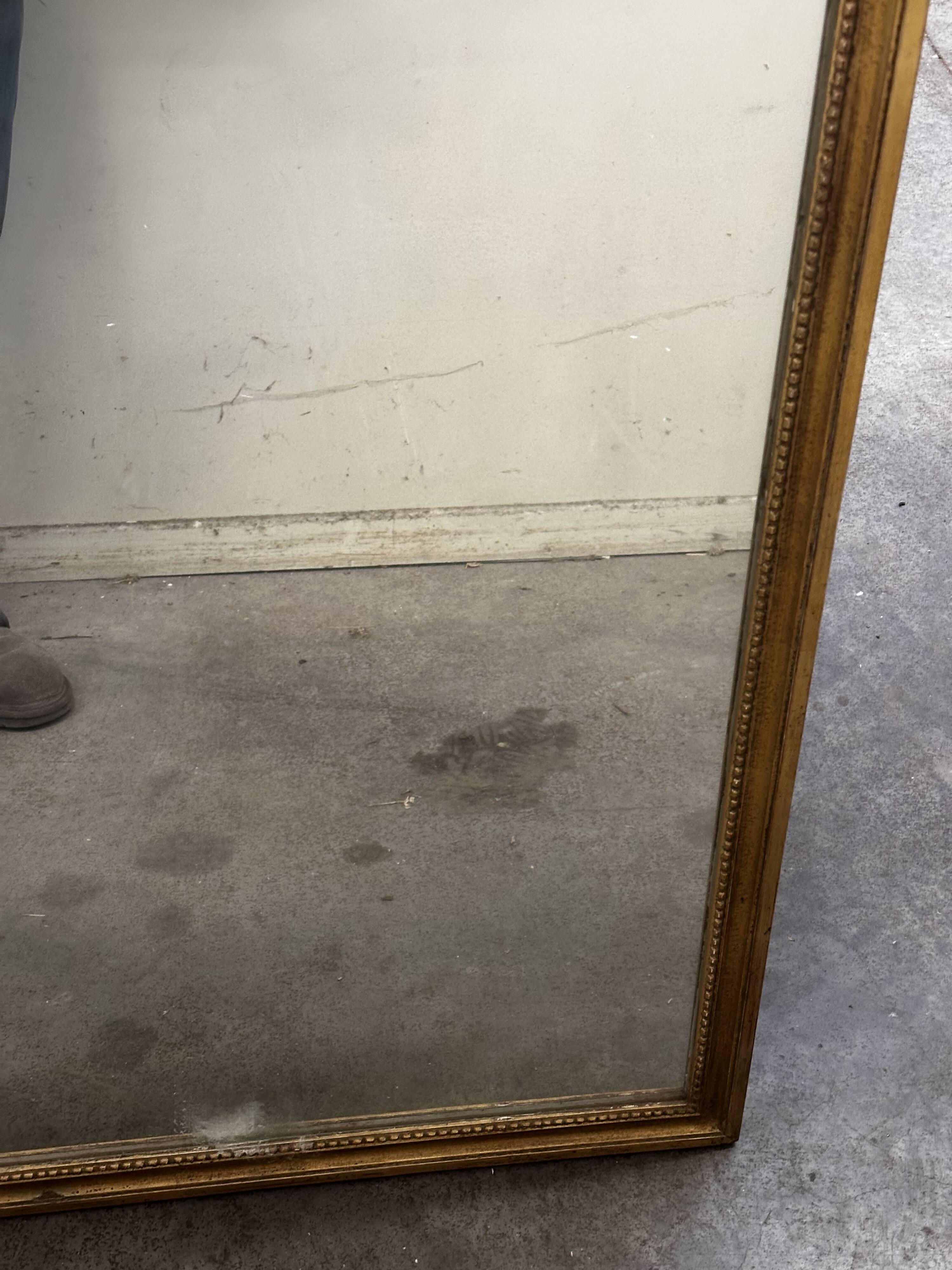 Grand miroir - contour Bois Doré