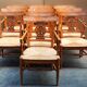 10 chaises françaises d'époque Directoire.