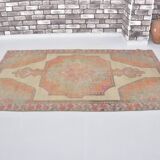 Orange & Beige Wool Handmade Rug sku 2607