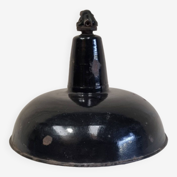Black industrial lamp