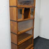 Bibliothèque Barristers en chêne vintage par Heinrich Zeiss Allemagne