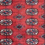 Handmade vintage rug Uzbek Bukhara 81cm x 119cm 1970s
