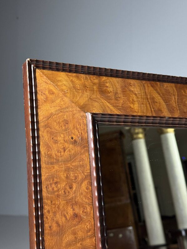 Miroir vintage à cadre cannelé