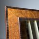 Vintage mirror with ribbed frame