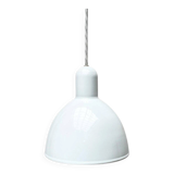 Vintage Danish enamelled pendant lamp model ES by Edgar Schlaefle for Louis Poulsen, 1980s.