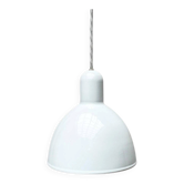 Vintage Danish enamelled pendant lamp model ES by Edgar Schlaefle for Louis Poulsen, 1980s.