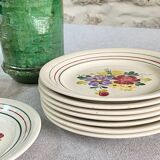 8 assiettes à dessert