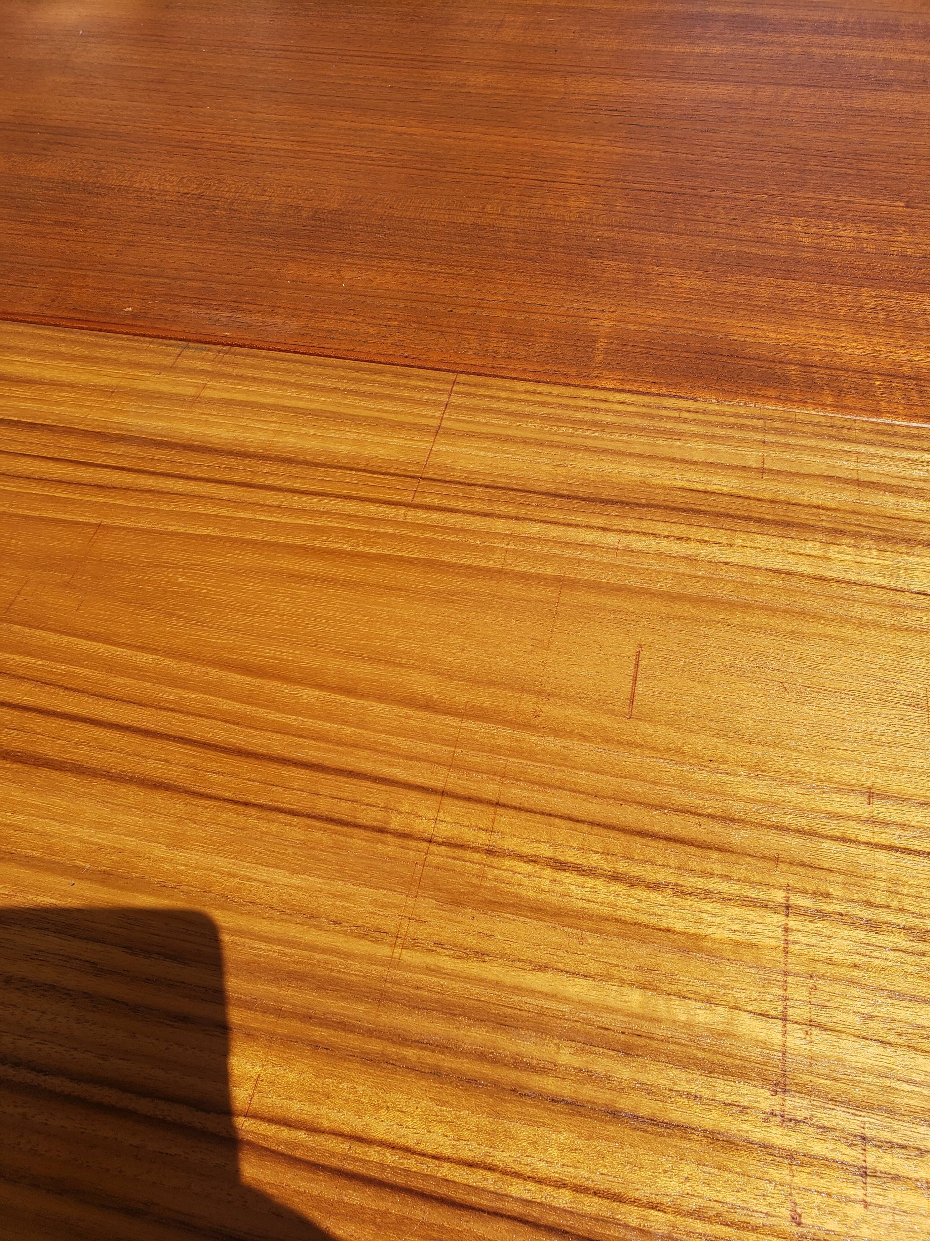 Scandinavian teak table expandable