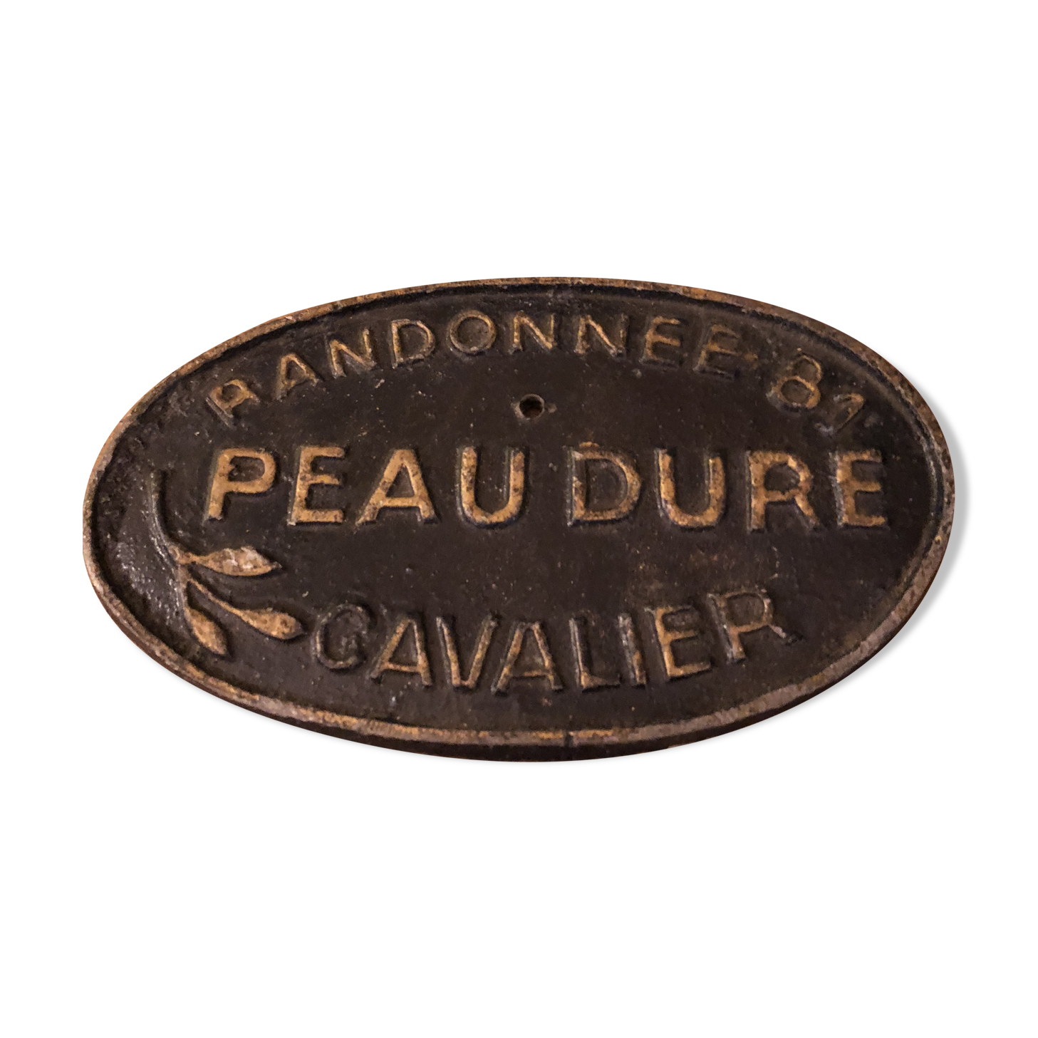 Plaque en fonte ancienne Selency