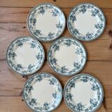 Set of 6 old flat plates