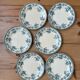 Set of 6 old flat plates