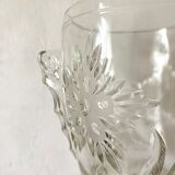 Art Deco chiseled glass ice bucket