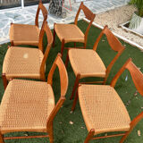 Lot 6 Vintage Danish Arne Wahl Iversen chairs
