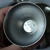4 ice cream cups by WMF/Tischfein - made of stainless steel - Vintage