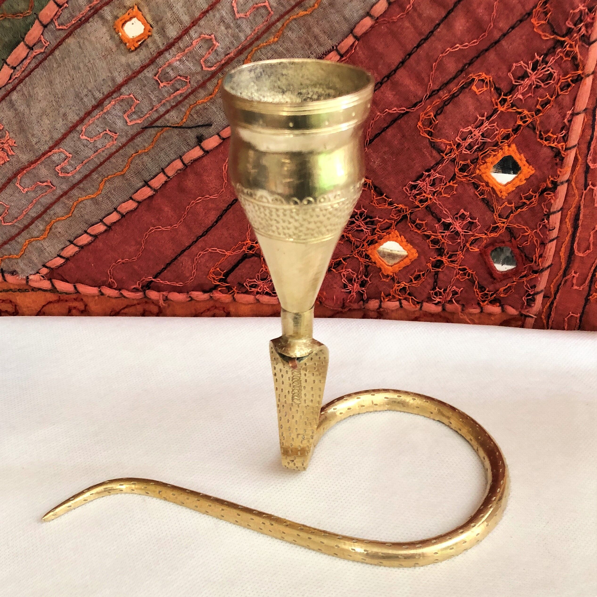 Incense holder decoration candlestick solid brass