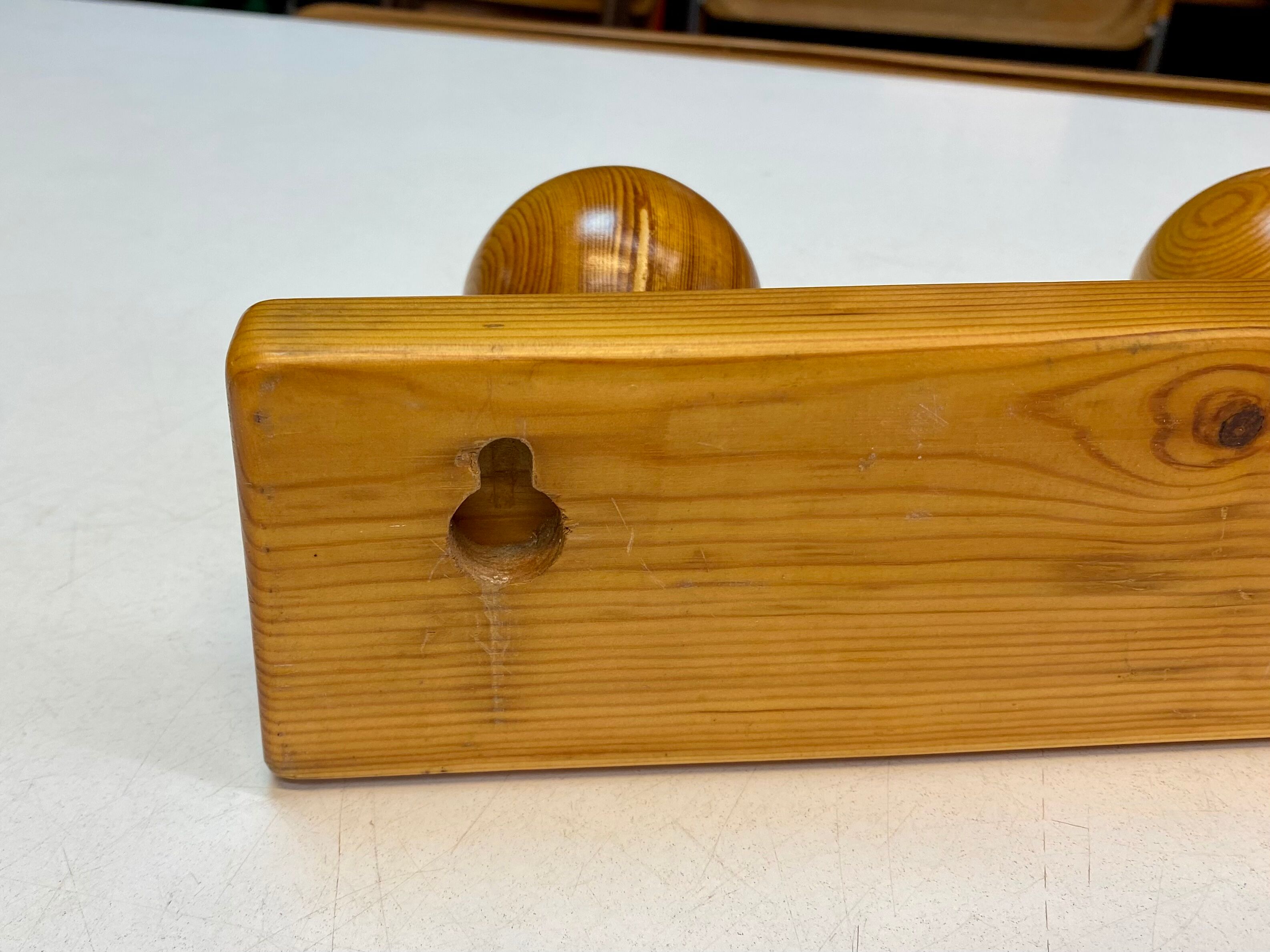 Portemanteaux wall patère Pin massif style chalet mountain vintage 80s