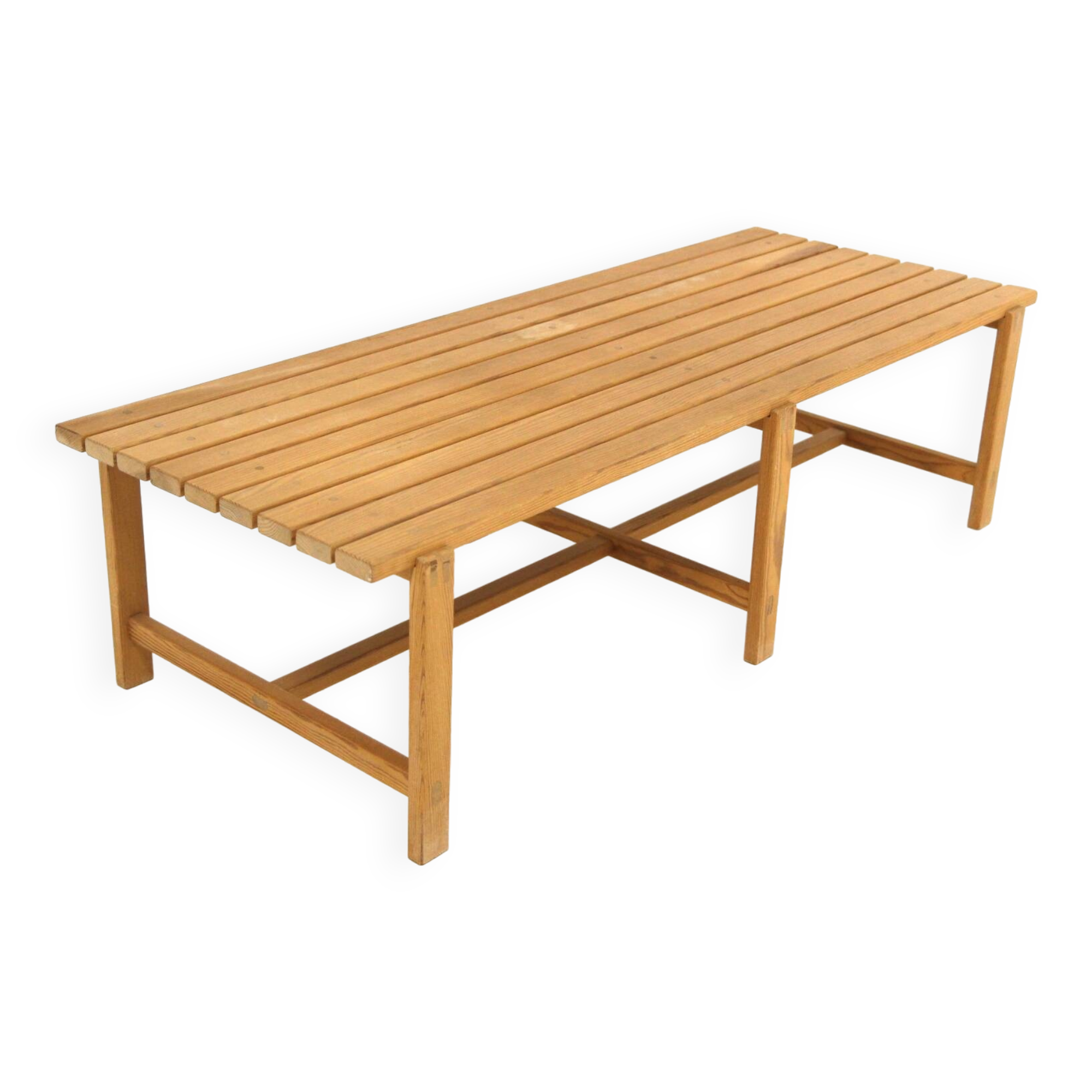 Scandinavian pine bench, Sweden, 1970