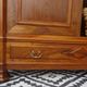 Large antique wardrobe in solid walnut