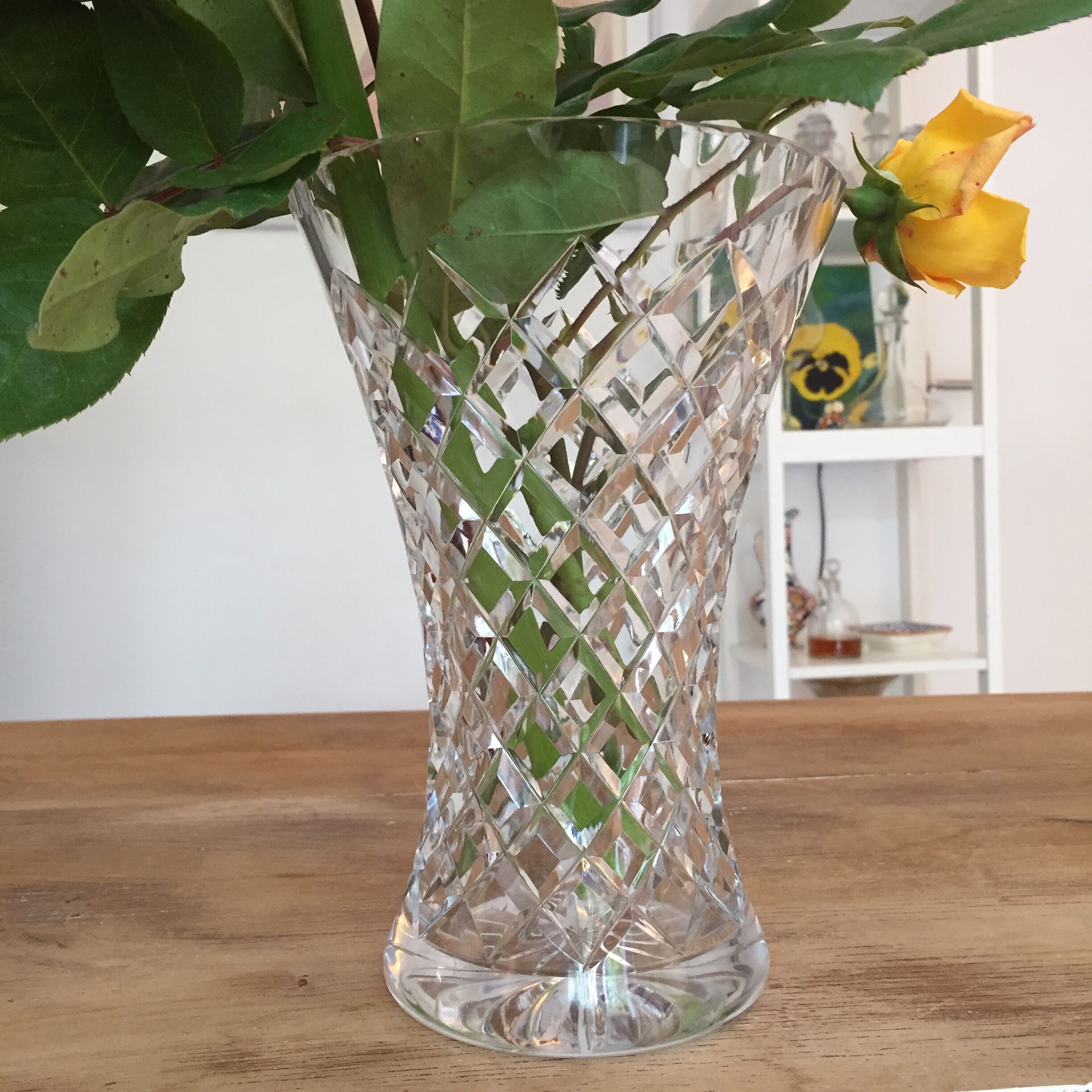 Vintage glass vase