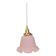 Suspension, vintage lampshade in frosted pink glass